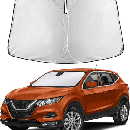 Car Windshield Sunshade | Blocks 99% Heat & Keeps Interior Cool | Universal Fits Cars, Suvs, Trucks | Automotive Sun Screen, Visor & Car Accessories for Summer | Medium (64X32 Inches)