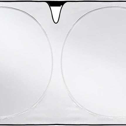 Car Windshield Sunshade | Blocks 99% Heat & Keeps Interior Cool | Universal Fits Cars, Suvs, Trucks | Automotive Sun Screen, Visor & Car Accessories for Summer | Medium (64X32 Inches)