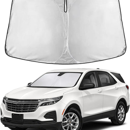 Car Windshield Sunshade | Blocks 99% Heat & Keeps Interior Cool | Universal Fits Cars, Suvs, Trucks | Automotive Sun Screen, Visor & Car Accessories for Summer | Medium (64X32 Inches)