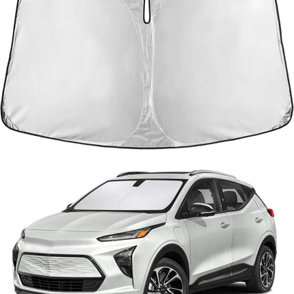 Car Windshield Sunshade | Blocks 99% Heat & Keeps Interior Cool | Universal Fits Cars, Suvs, Trucks | Automotive Sun Screen, Visor & Car Accessories for Summer | Medium (64X32 Inches)