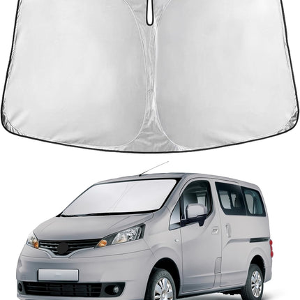 Car Windshield Sunshade | Blocks 99% Heat & Keeps Interior Cool | Universal Fits Cars, Suvs, Trucks | Automotive Sun Screen, Visor & Car Accessories for Summer | Medium (64X32 Inches)