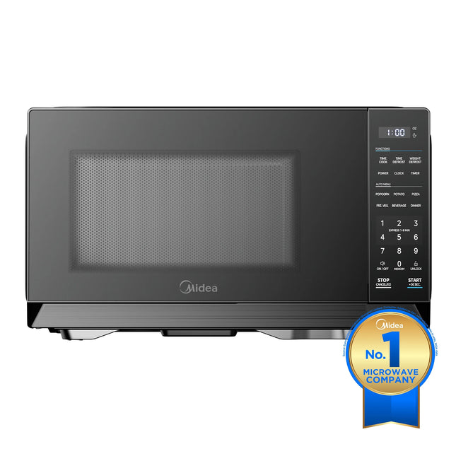 1.1 Cu. Ft. Countertop Microwave Oven, 1000W, Compact Microwave for Dorm, Office, Kitchen, Black