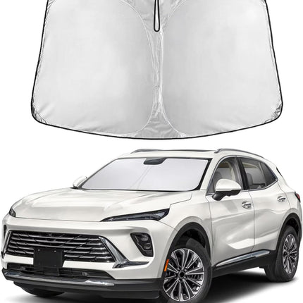 Car Windshield Sunshade | Blocks 99% Heat & Keeps Interior Cool | Universal Fits Cars, Suvs, Trucks | Automotive Sun Screen, Visor & Car Accessories for Summer | Medium (64X32 Inches)