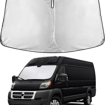 Car Windshield Sunshade | Blocks 99% Heat & Keeps Interior Cool | Universal Fits Cars, Suvs, Trucks | Automotive Sun Screen, Visor & Car Accessories for Summer | Medium (64X32 Inches)