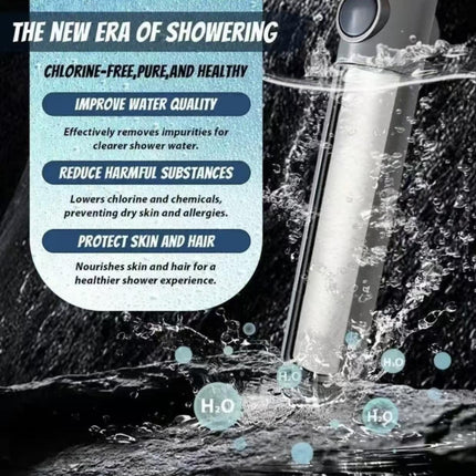 Shower Head Kit With Massage Head, Multiple Filters And Multiple Watering Modes