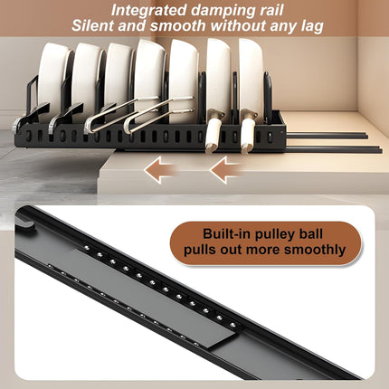 Sliding Pots and Pans Organizer