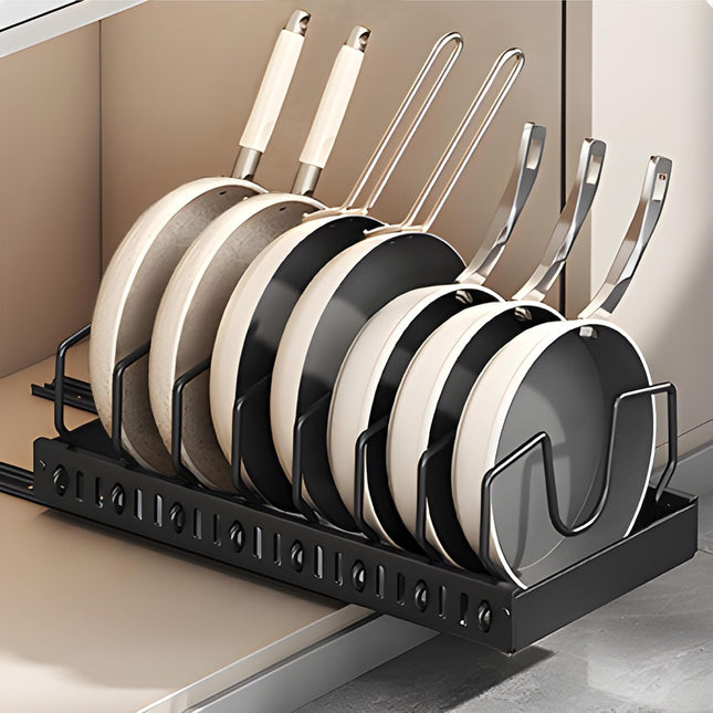 Sliding Pots and Pans Organizer
