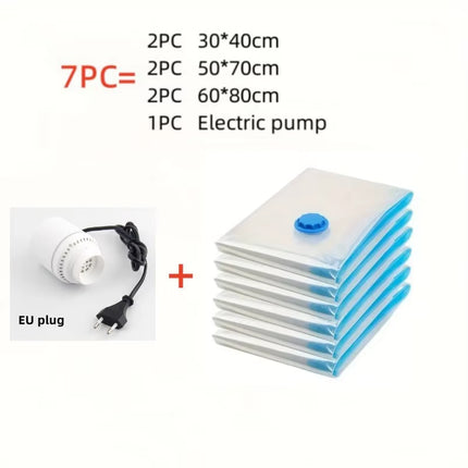 Compressed Bag Electric Pump, Travel Vacuum Bag Pump, Mini Vacuum Sealant Machine, Food Space Savings, Food Organizer