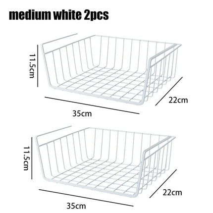 Multi-Functional Hanging Wire Basket Rack