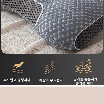 1pcs  NEW Orthopedic Neck Pillow, Washable Pillow Core, High Elastic, Neck Protection, Bedding for Hotel and Home For Home Bed