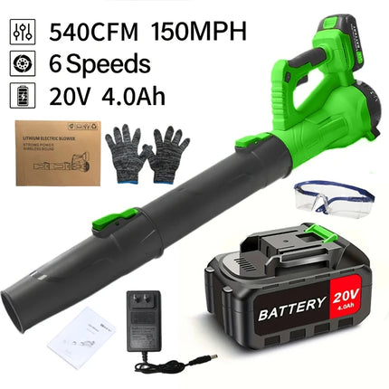 Ultra-high power leaf blower cordless blower garden leaves suitable for garden cleaning, dust removal and snow removal