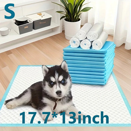 pet pads 100Pcs Super Absorbent Disposable Pet Urine Pads for Large Breeds Potty Training, Travel - Ideal for Dogs, Puppies, Cats