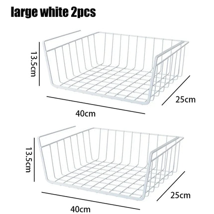 Multi-Functional Hanging Wire Basket Rack