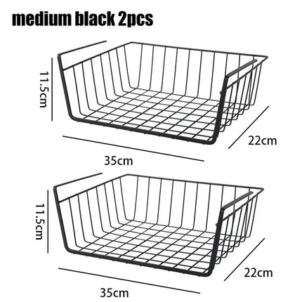 Multi-Functional Hanging Wire Basket Rack