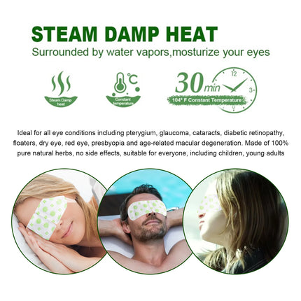 Steam Eye Mask Relieve Fatigue Soothe Eye Discomfort Fade Dark Circles Nourish Moisturizing Hot Compress Eye Mask