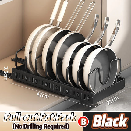 Sliding Pots and Pans Organizer