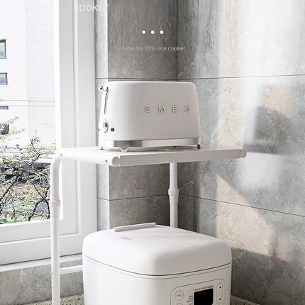 Kitchen Shelf Microwave Oven Storage Air Fryer Rice Cooker Shelf Finisher Multifunctional and Expandable