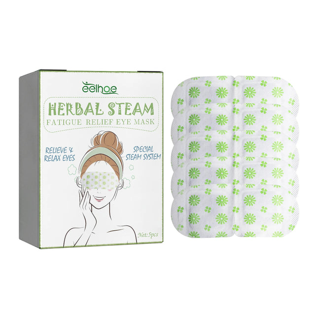 Steam Eye Mask Relieve Fatigue Soothe Eye Discomfort Fade Dark Circles Nourish Moisturizing Hot Compress Eye Mask
