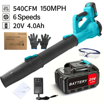 Ultra-high power leaf blower cordless blower garden leaves suitable for garden cleaning, dust removal and snow removal