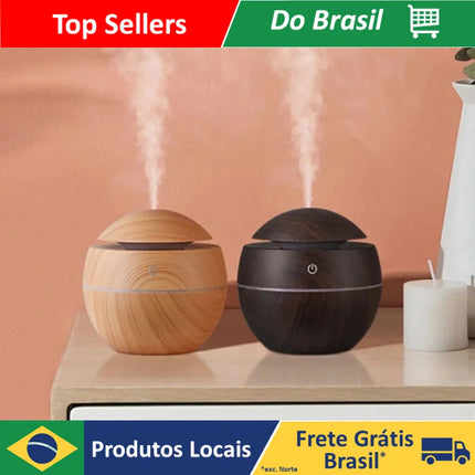 Mini Wood Type Air Humidifier and Ambient Flavor