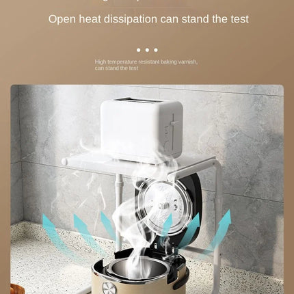 Kitchen Shelf Microwave Oven Storage Air Fryer Rice Cooker Shelf Finisher Multifunctional and Expandable