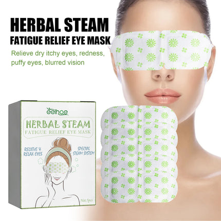 Steam Eye Mask Relieve Fatigue Soothe Eye Discomfort Fade Dark Circles Nourish Moisturizing Hot Compress Eye Mask