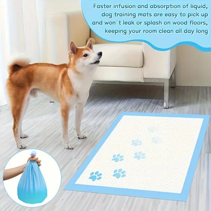 pet pads 100Pcs Super Absorbent Disposable Pet Urine Pads for Large Breeds Potty Training, Travel - Ideal for Dogs, Puppies, Cats