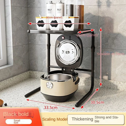 Kitchen Shelf Microwave Oven Storage Air Fryer Rice Cooker Shelf Finisher Multifunctional and Expandable