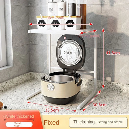 Kitchen Shelf Microwave Oven Storage Air Fryer Rice Cooker Shelf Finisher Multifunctional and Expandable