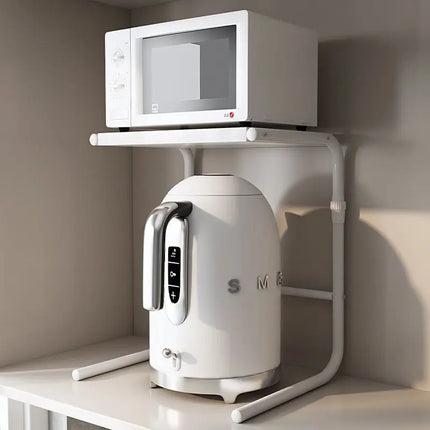 Kitchen Shelf Microwave Oven Storage Air Fryer Rice Cooker Shelf Finisher Multifunctional and Expandable