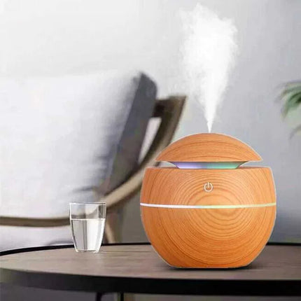 Mini Wood Type Air Humidifier and Ambient Flavor