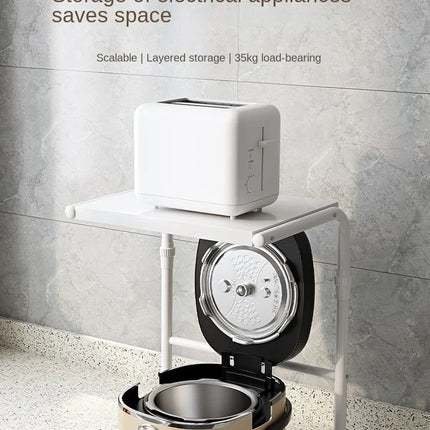 Kitchen Shelf Microwave Oven Storage Air Fryer Rice Cooker Shelf Finisher Multifunctional and Expandable