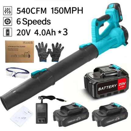 Ultra-high power leaf blower cordless blower garden leaves suitable for garden cleaning, dust removal and snow removal