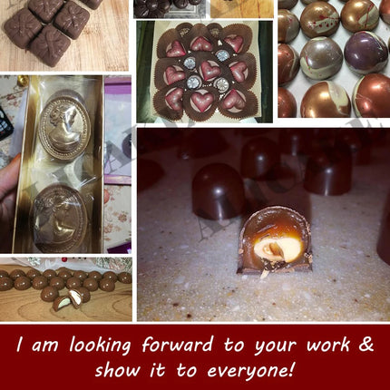 Polycarbonate Chocolate Mould Candy Chocolate Bar Sphere Mold Acrylic Bonbons Confectionery Kitchen Baking Pastry Utensils Tools