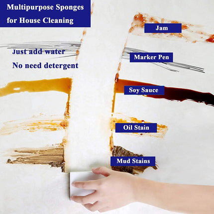 100*60*20mm Car Kitchen Shoes Cleaner Melamine Sponge Nano Dishwashing Magic Sponge Eraser for Bathroom Kitchen Office Cleaning