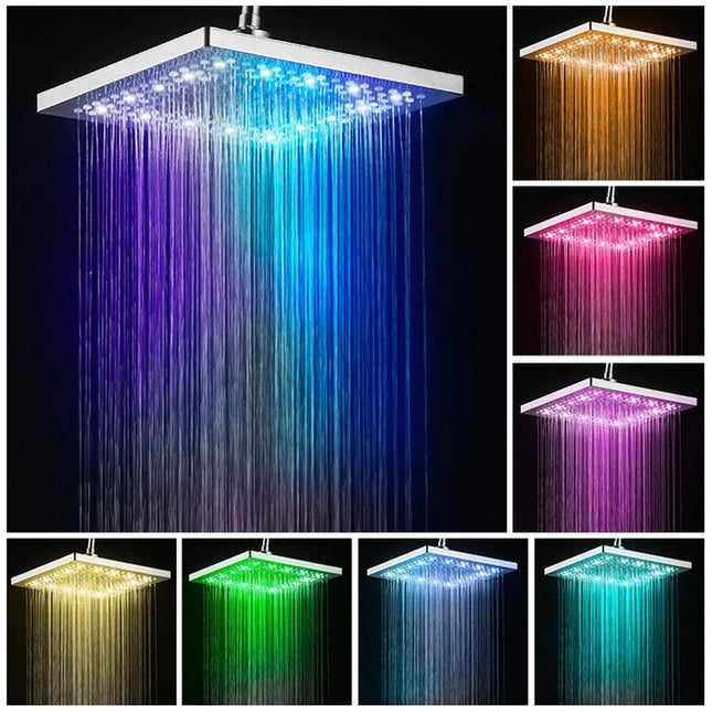 LED Shower Head with Digital Temperature Control
