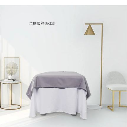 1Pcs Plain Beauty Salon Bed Sheets SPA Massage Anti-shrink Soft Touching Skin-friendly cotton Bedding Table Cover With/no Hole