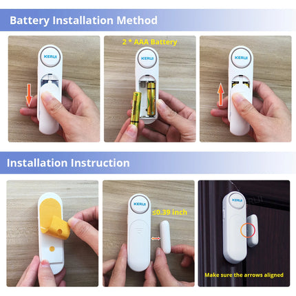 Wireless Magnetic Door Window Sensor Alarm