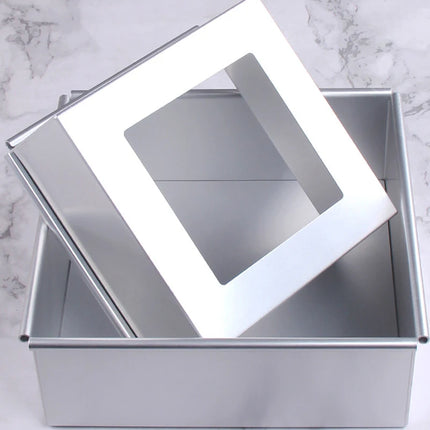4/5/6/8/10inch Aluminum Alloy Nonstick Square Cake Pan With Removable Bottom Cheesecake Mold DIY Cake Baking Pan Kitchen Tools