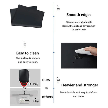 Silicone Mat Countertop Protector Mega Size Multipurpose Non-skid 60cm Table Pad Kitchen Stove Induction Anti Static Placemats