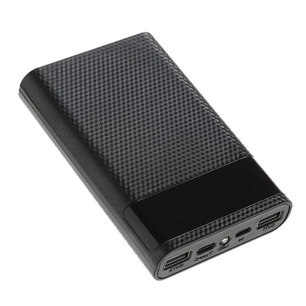 kebidumei Dual USB Micro USB Type C Power Bank Shell 5V DIY 4/6*18650 Case Battery Charge Storage Box Without Battery