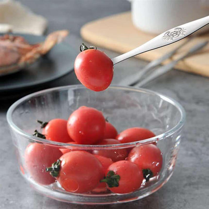 6Pcs Stainless Steel Crab Forks Set Crab Pliers Shellfish Fruit Forks Lobster Clamp Pliers Clip Kitchen Gadgets Seafood Tools