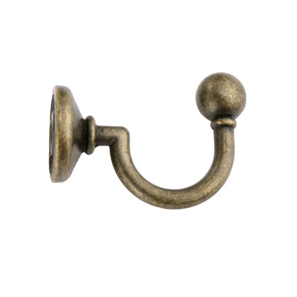 2pcs 32*23mm Antique Bronze Hooks Alloy Wall Hanger Hat Coat Robe Hooks Bathroom Kitchen Hooks Hanger Furniture Hardware