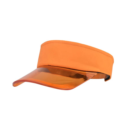 Baseball Caps For Women Fashionable Women Solid Color Sun Protection Topless Transparent Baseball Visor Cap Casquette Homme