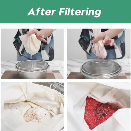 100/200/300 Mesh Filter Squeeze Water Bag Nut Milk Net Yogurt Tea Beer Coffee Food Filter Strainers Mesh Kitchen Strainer Bags