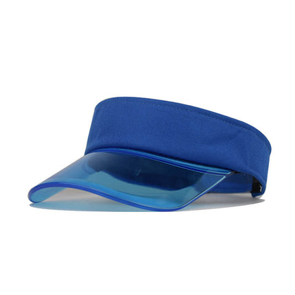 Baseball Caps For Women Fashionable Women Solid Color Sun Protection Topless Transparent Baseball Visor Cap Casquette Homme