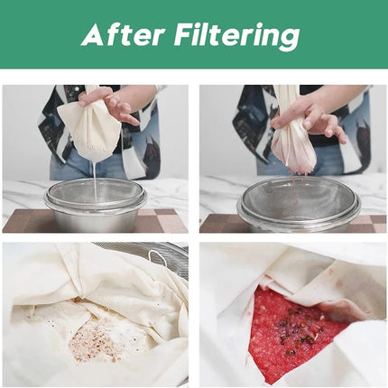 100/200/300 Mesh Filter Squeeze Water Bag Nut Milk Net Yogurt Tea Beer Coffee Food Filter Strainers Mesh Kitchen Strainer Bags