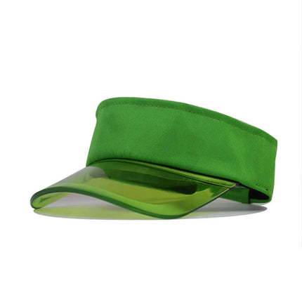 Baseball Caps For Women Fashionable Women Solid Color Sun Protection Topless Transparent Baseball Visor Cap Casquette Homme