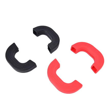 2 x Silicone Anti-Scald Pot Handle Protectors Non-Slip Pot Clip Sleeves Heat Resistant Oven Gloves Kitchen Gadgets
