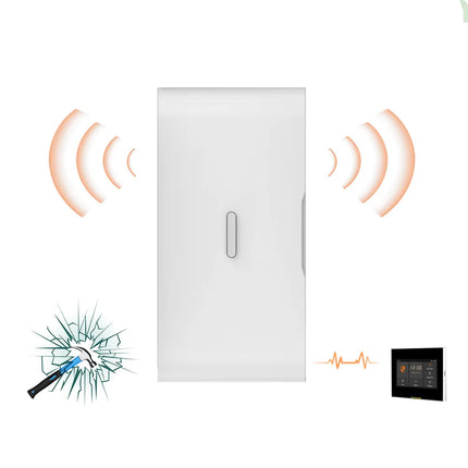433MHz Wireless Glass Break Vibration Sensor Door Window Alarm